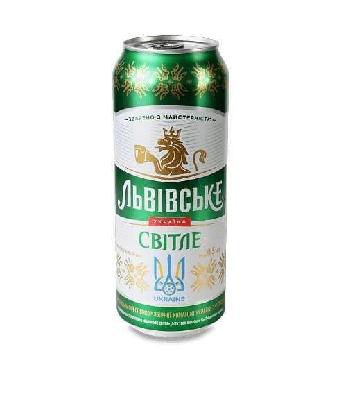 Lvivské pivo světlé 4,3% alk. plech 0,48 l