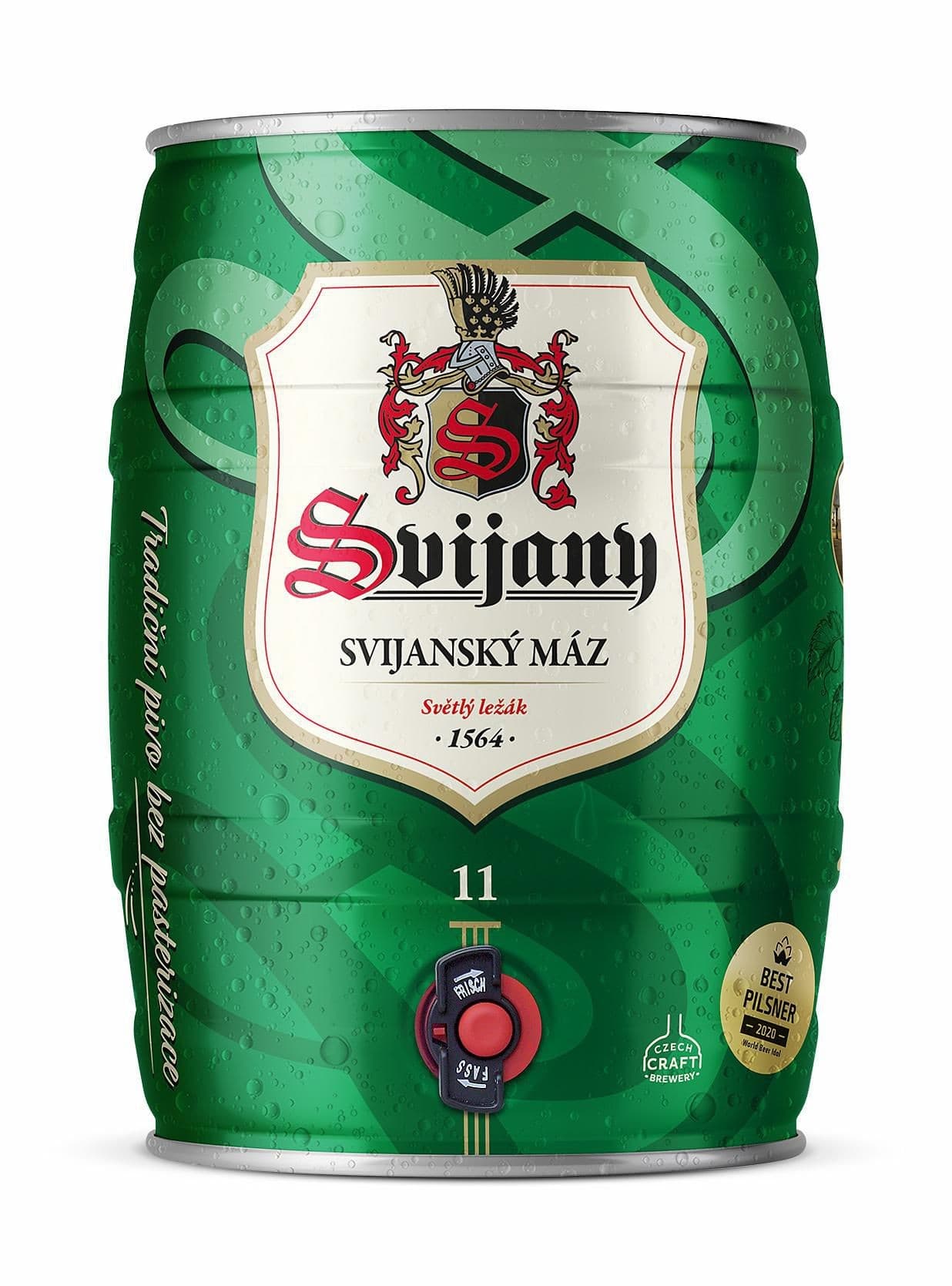 Svijany Svijanský Máz 11° světlý ležák pivo 5 l