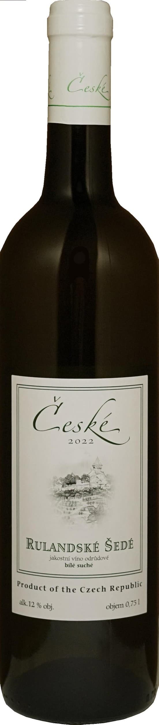 Vinařství Chrámce Rulandské Šedé jakostní 750 ml