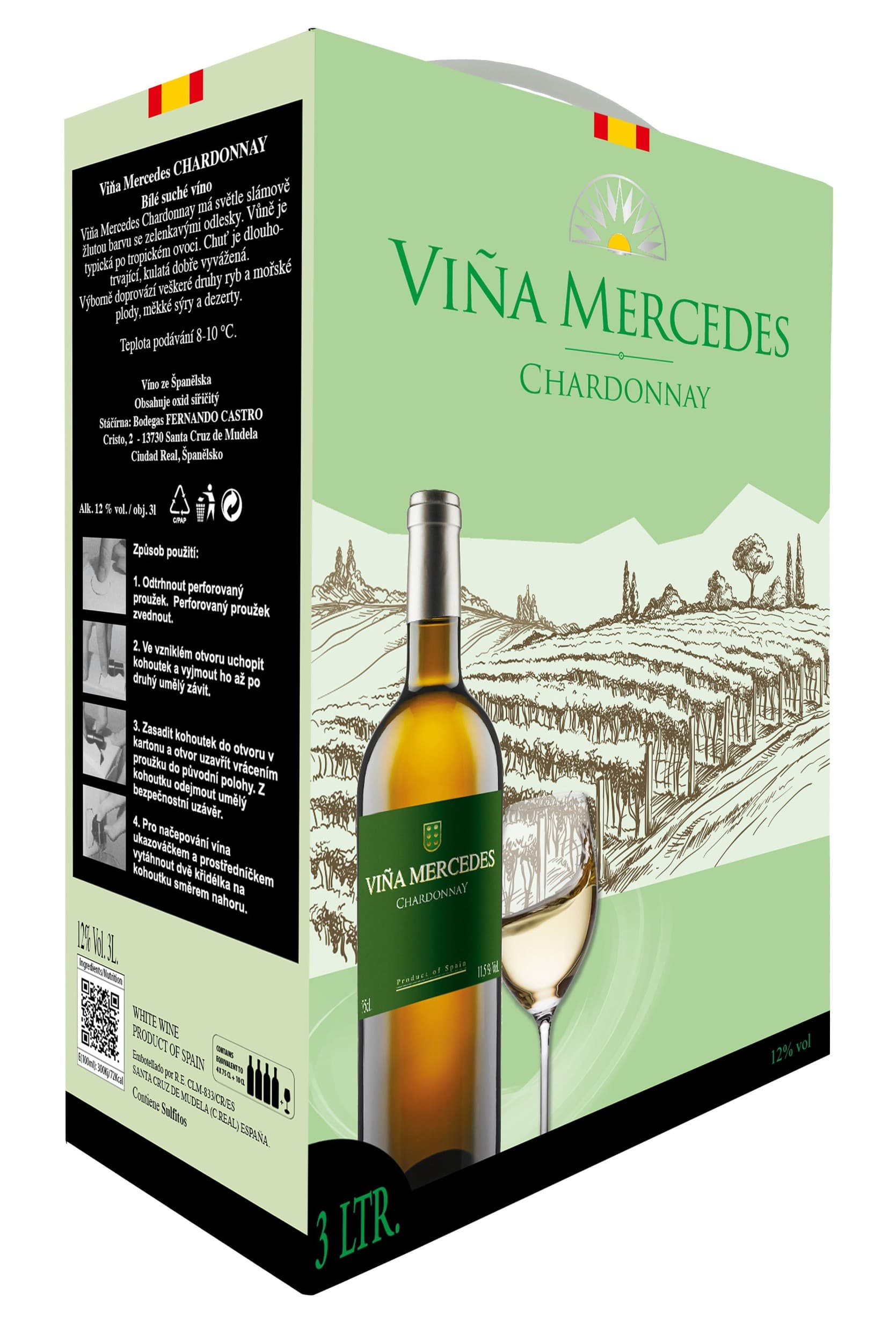 Viňa Mercedes Chardonnay Bag in Box 3 l