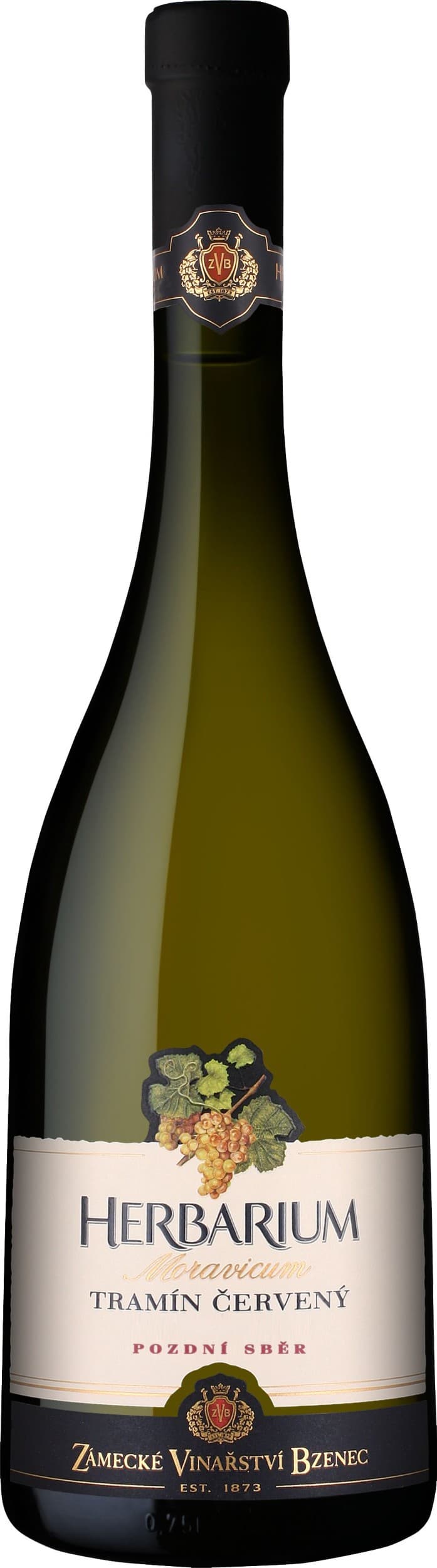 Zámecké Vinařství Herbarium Moravicum Tramín červený pozdní sběr 750 ml
