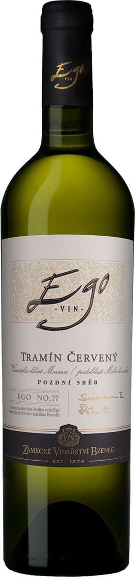 Zámecké Vinařství EGO Tramín červený pozdní sběr 750 ml