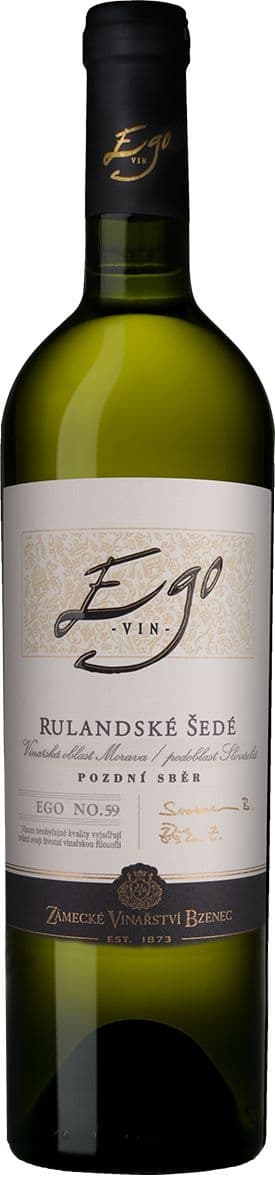 Zámecké Vinařství EGO Rulandské šedé pozdní sběr 750 ml