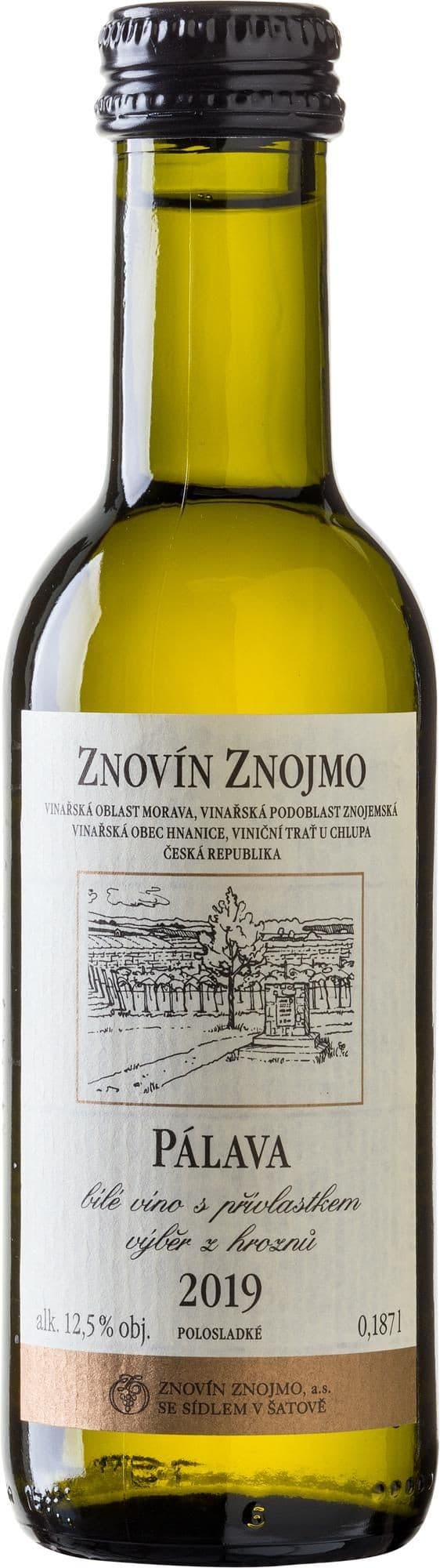 Znovín Znojmo Pálava výběr z hroznů 187 ml
