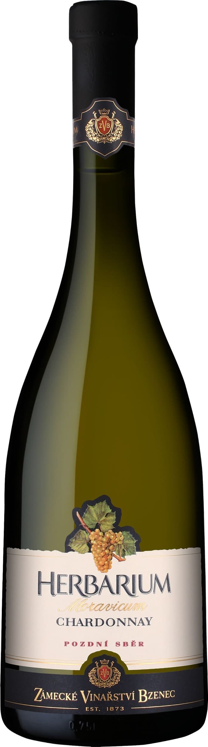 Zámecké Vinařství Herbarium Moravicum Chardonnay pozdní sběr 0,75 l