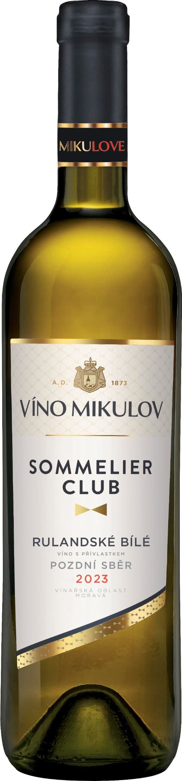 Víno Mikulov Sommelier Club Rulanské bílé pozdní sběr 0,75l