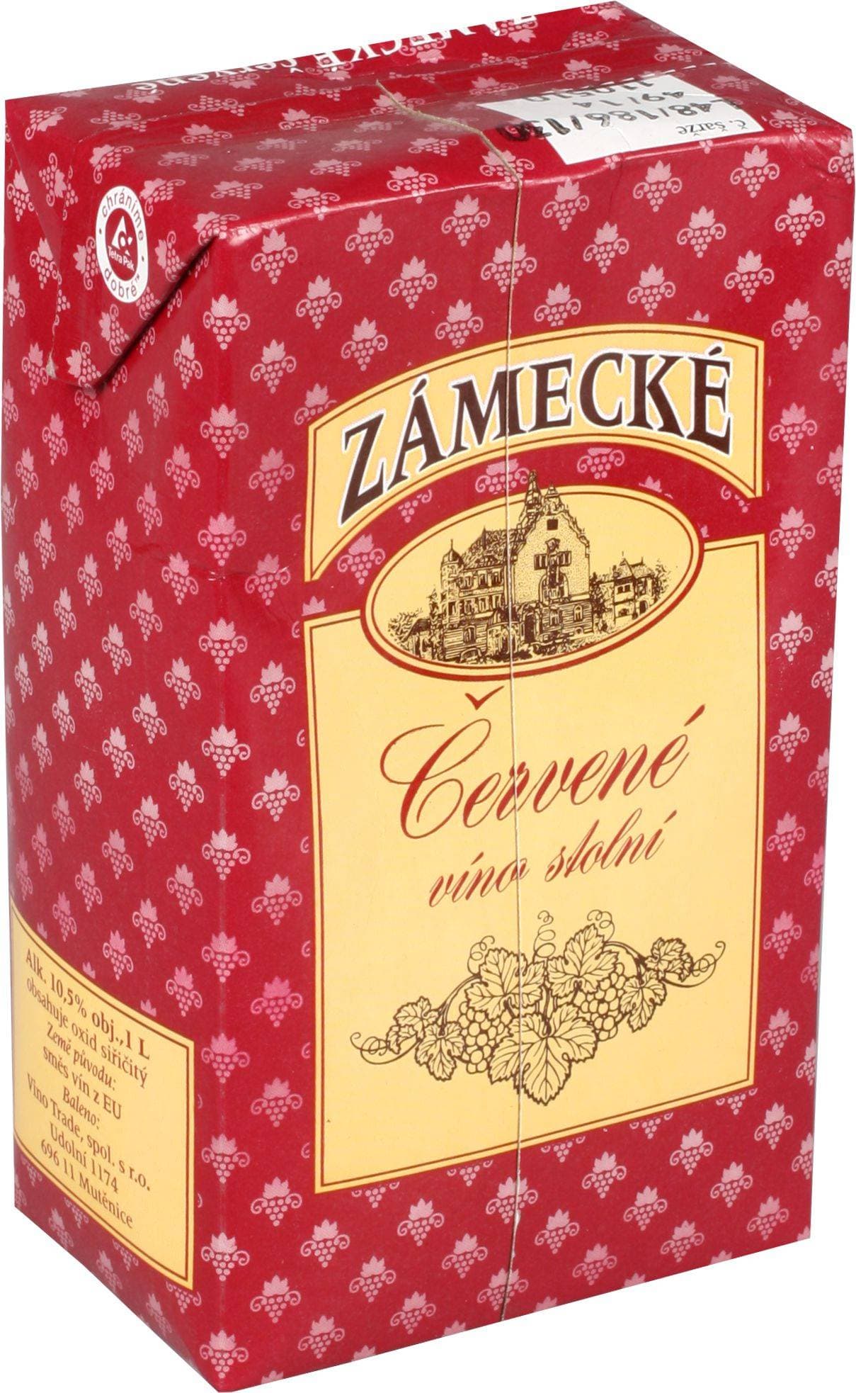 Zámecké červené víno 1l TP