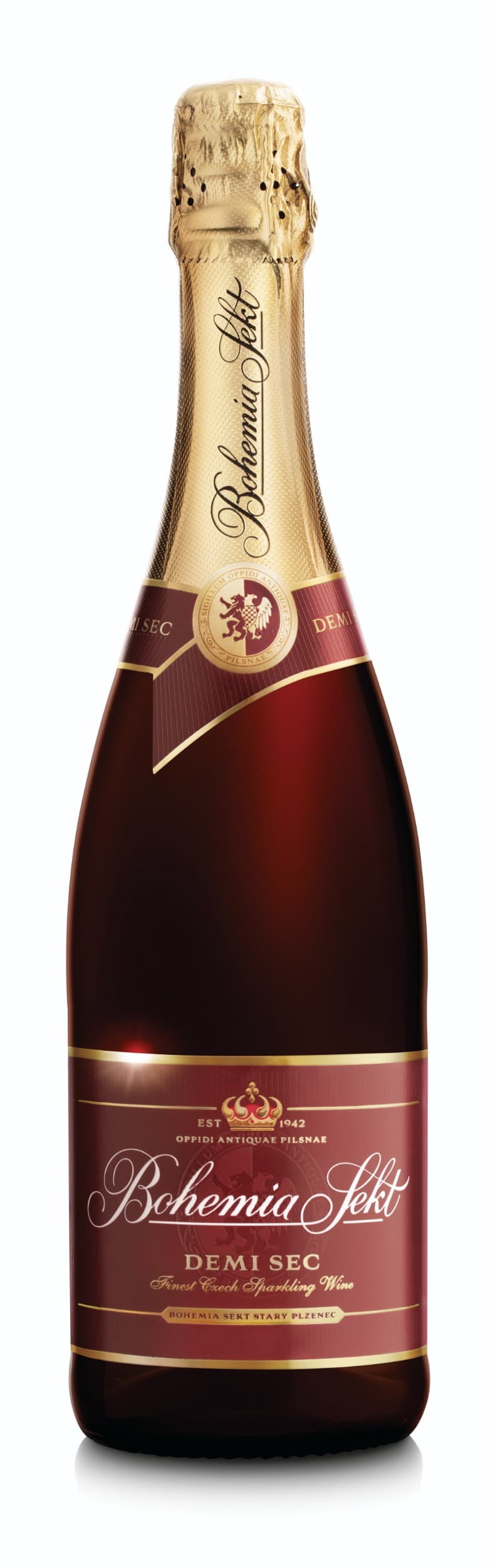 Bohemia Sekt Demi Sec červené 750 ml