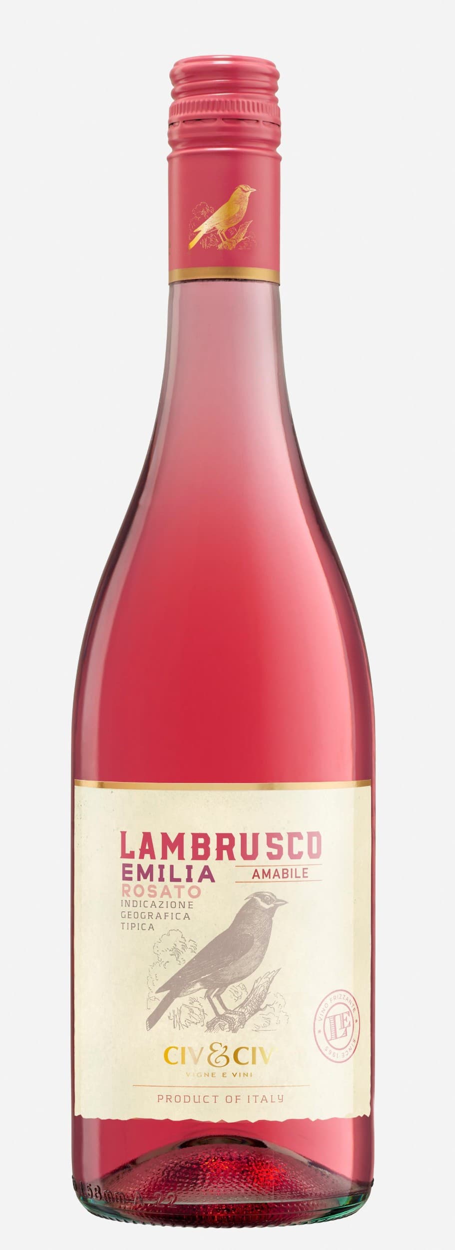CIV&CIV Lambrusco Rosato amabile dell emilia 0,75 l