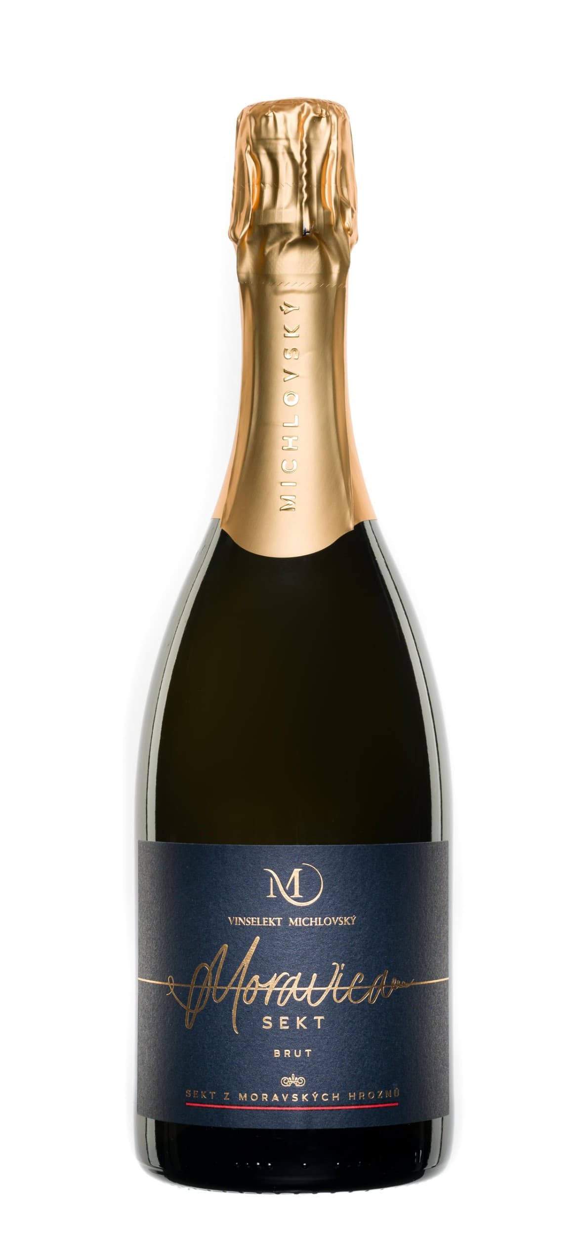 Vinselekt Michlovský Moravica sekt Brut jakostní šumivé víno 0,75l