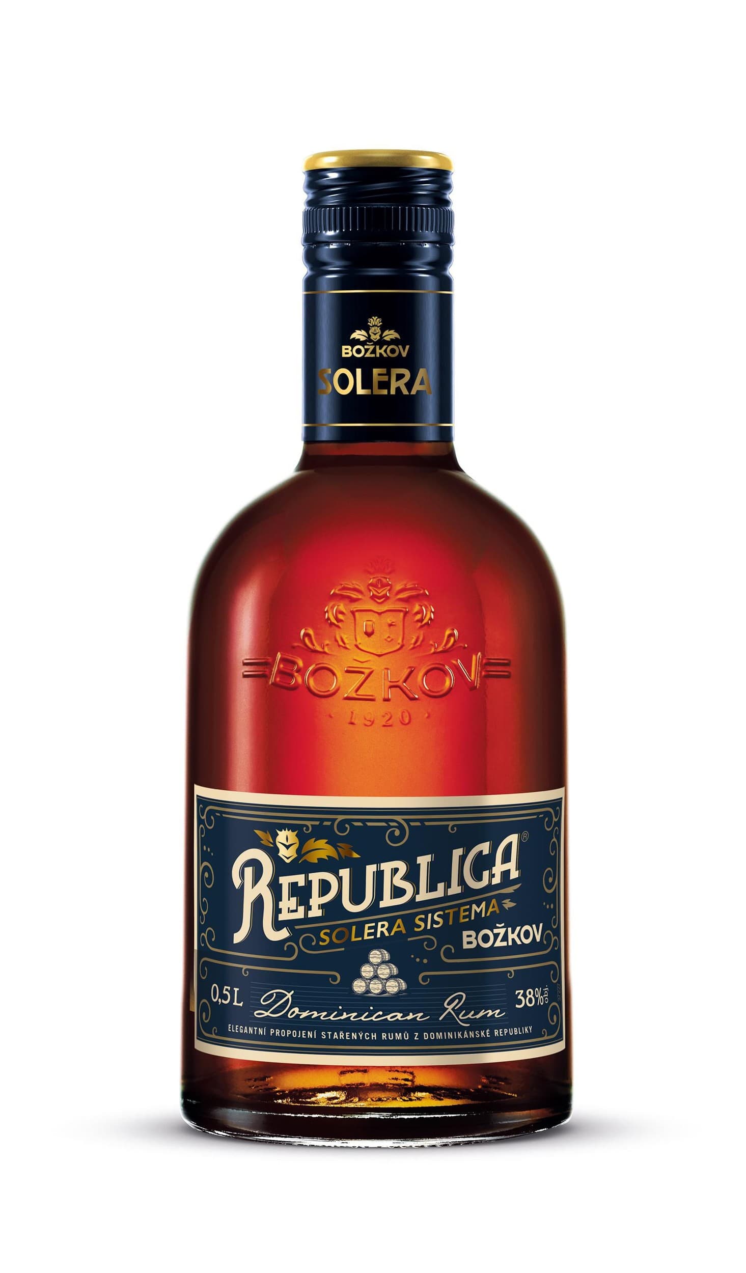 Božkov Republica Solera 38% 0,5 l