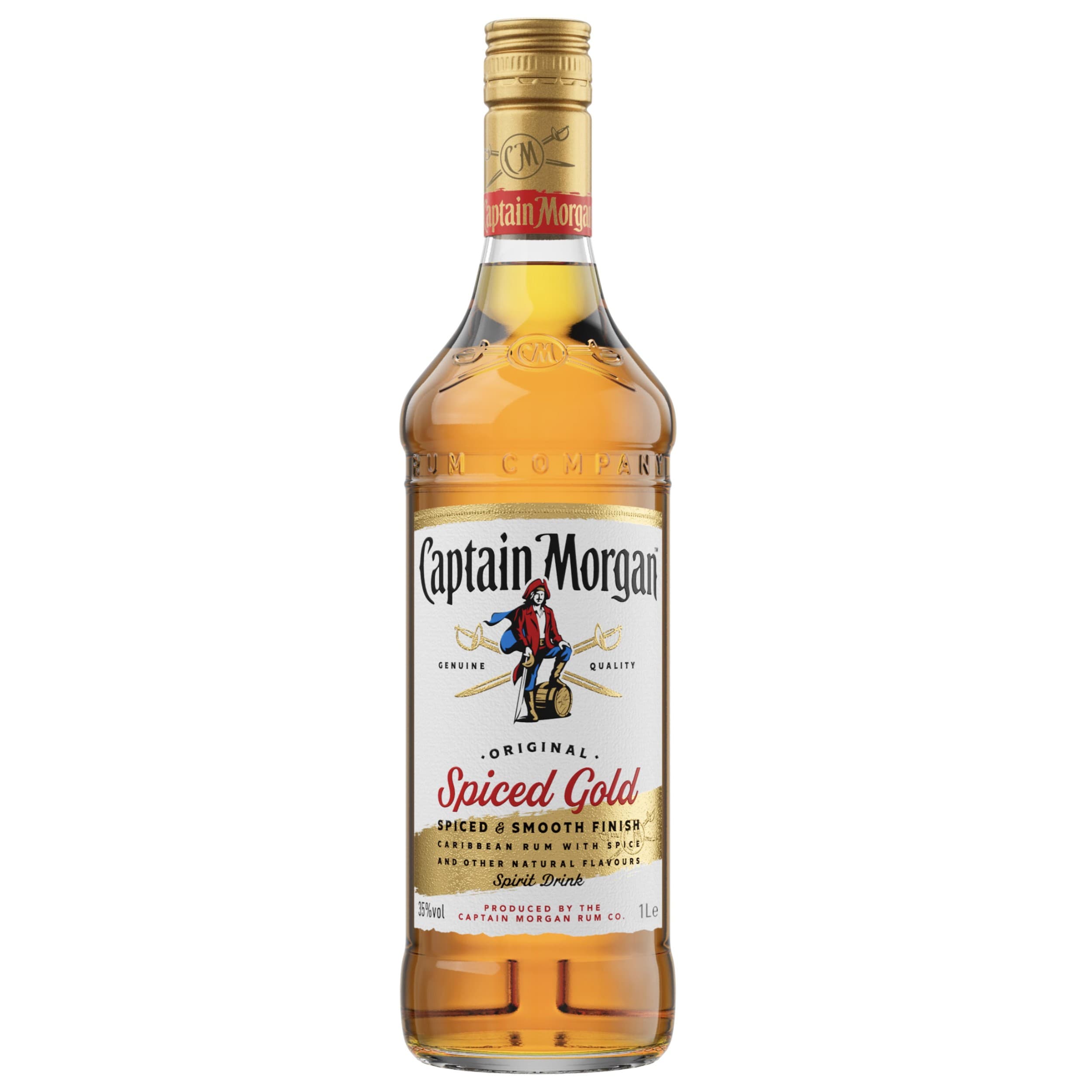 Captain Morgan	 spiced Rum 35% 1 l