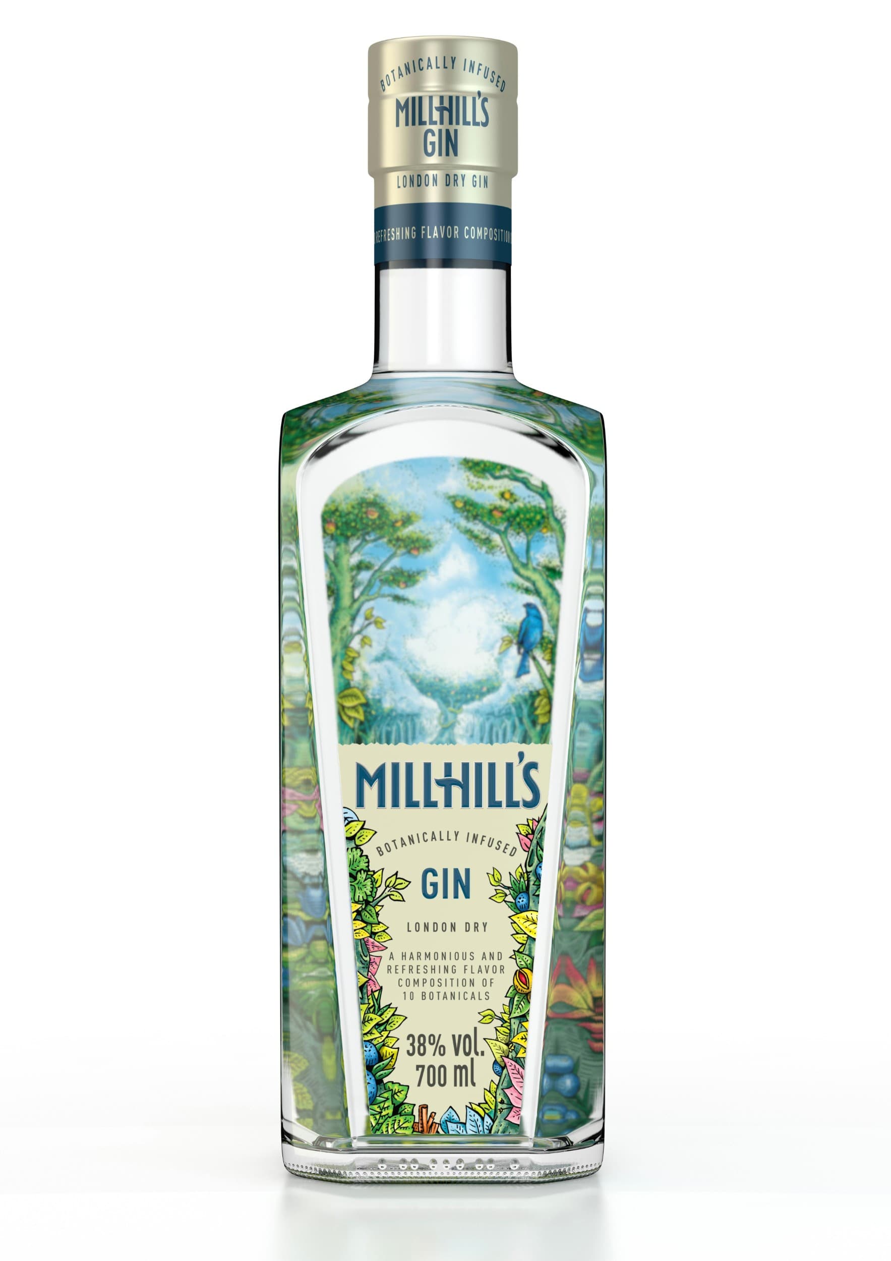 Millhill´s London Dry 38% 0,7 l