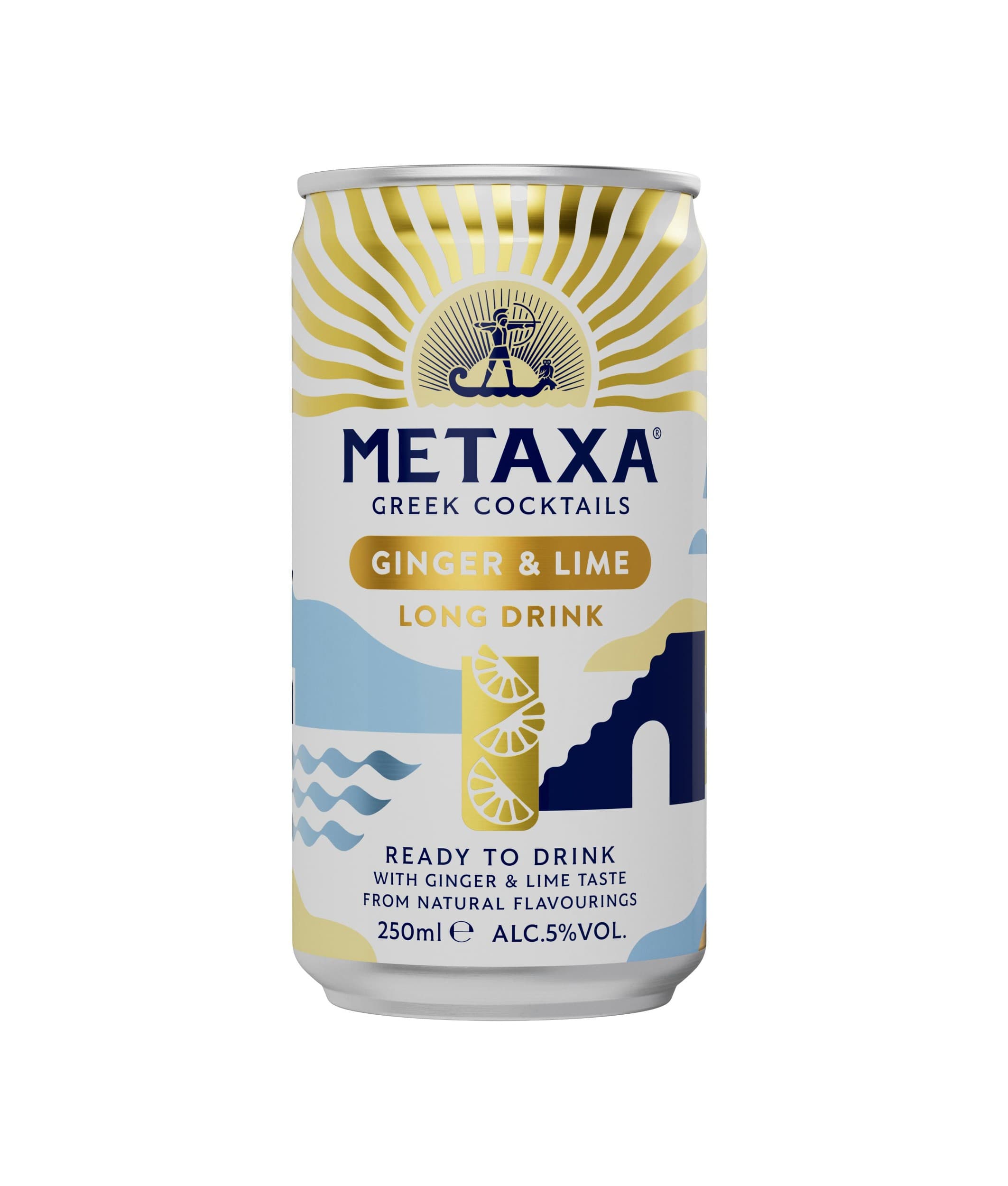 Metaxa Ginger & Lime RTD 5% 0,25 l