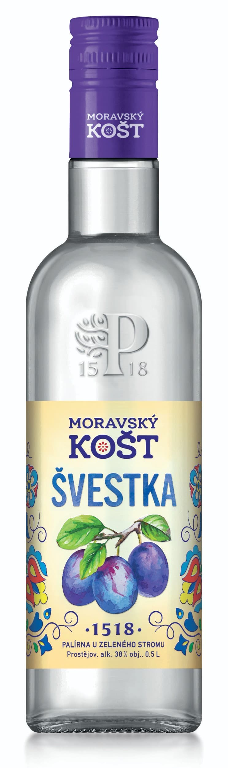 Moravský Košt Švestka 38% 0,5l
