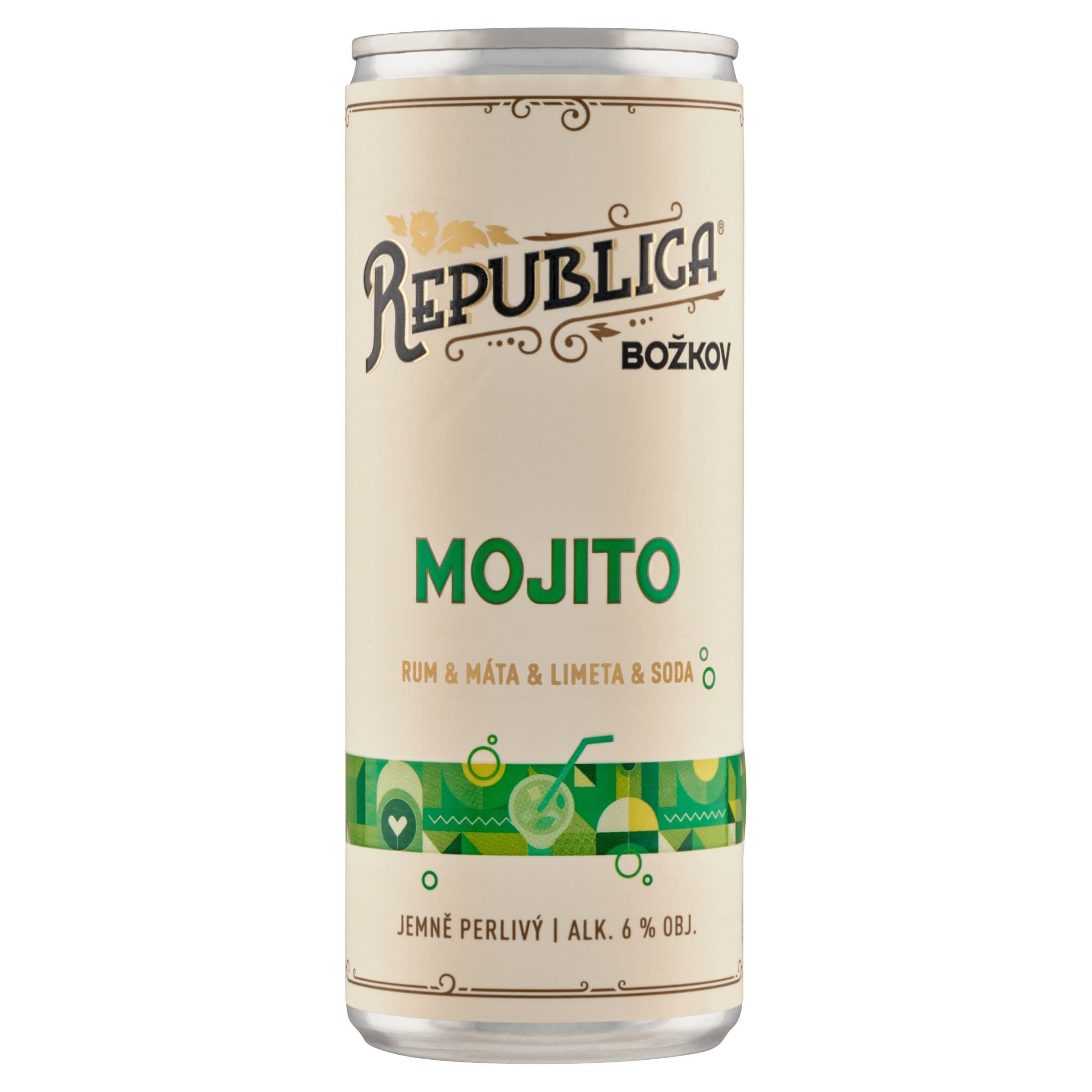Republica Mojito Plech 6% 0,25 l