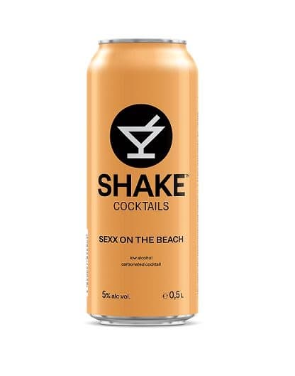 Shake Coctails ''Sexx na pláži'' nízkoalkojholický nápoj 5% alk. 500ml