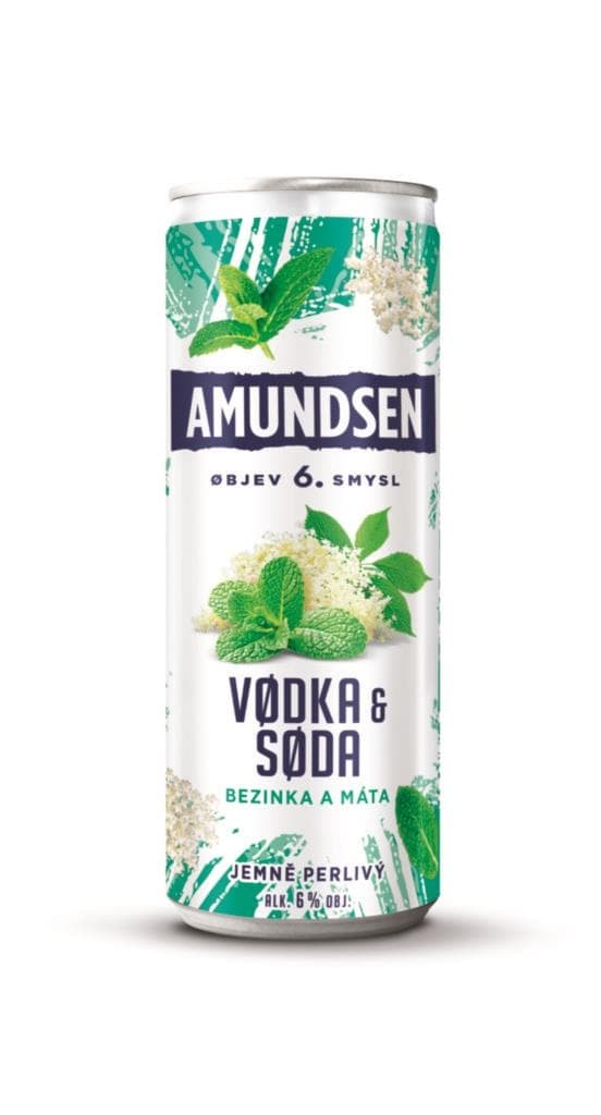 Amundsen & Soda bezinka a máta 6% 250 ml