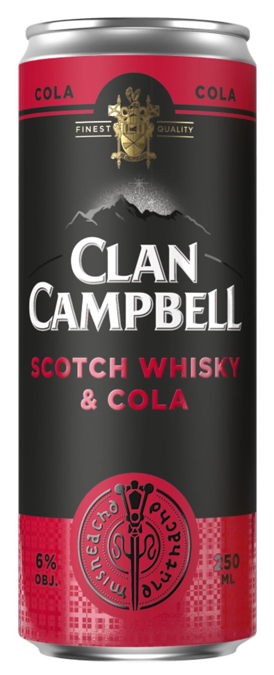 CLAN CAMPBELL WHISKY COLA RTD 6% 0,25L