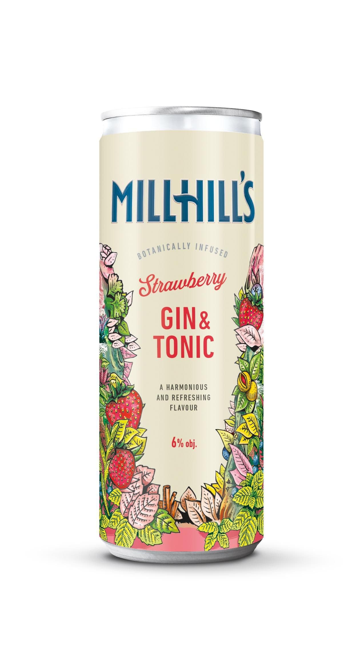 Millhill´s Strawberry Gin&Tonic 0,25l 6%