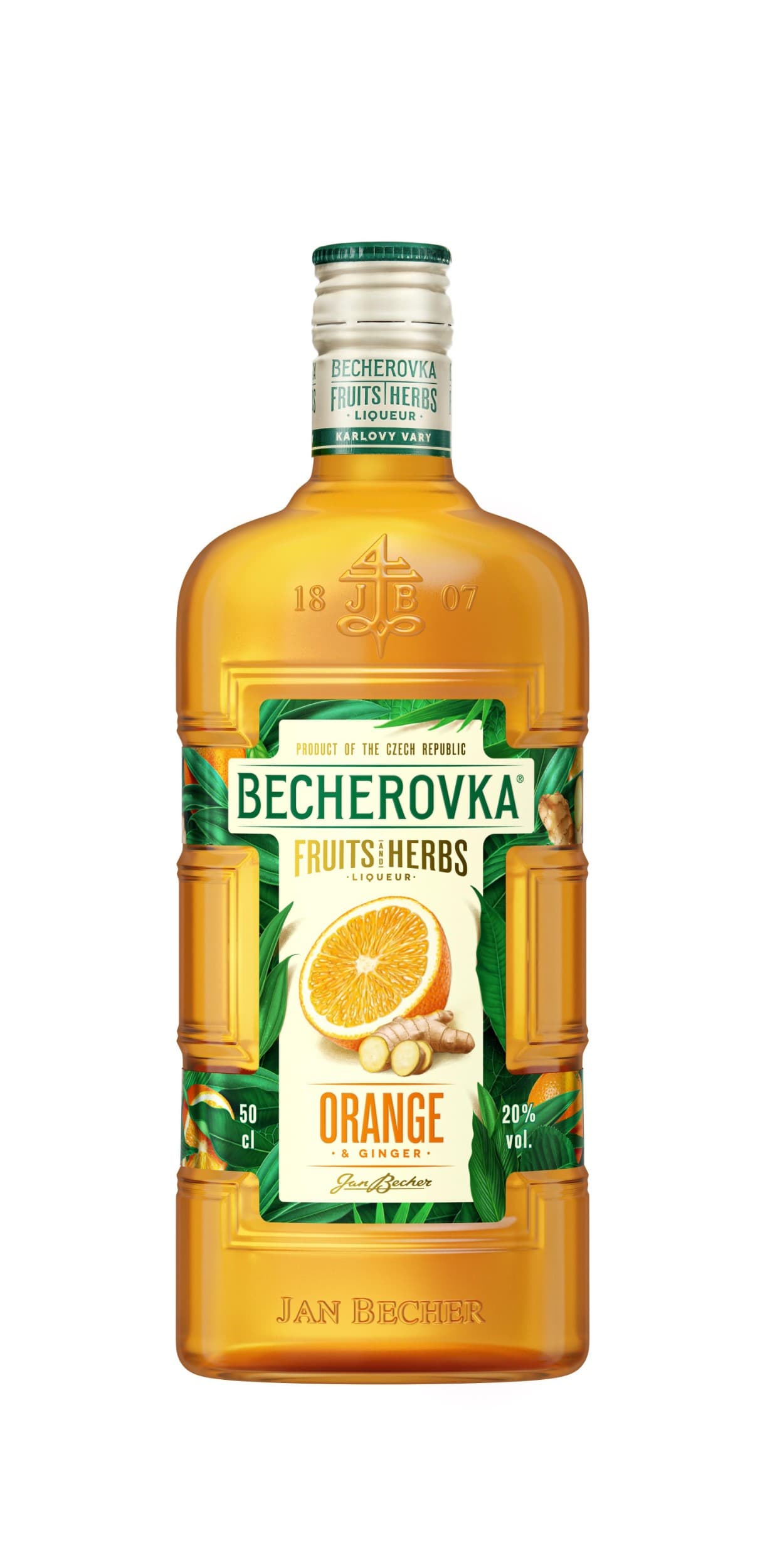 Becherovka Pomeranč & Zázvor 20% 0,5 l