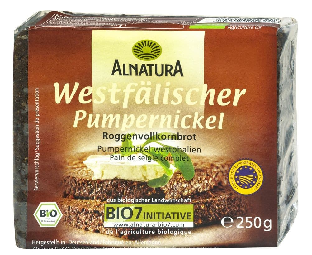 Alnatura BIO Žitný chléb Pumpernickel 250 g