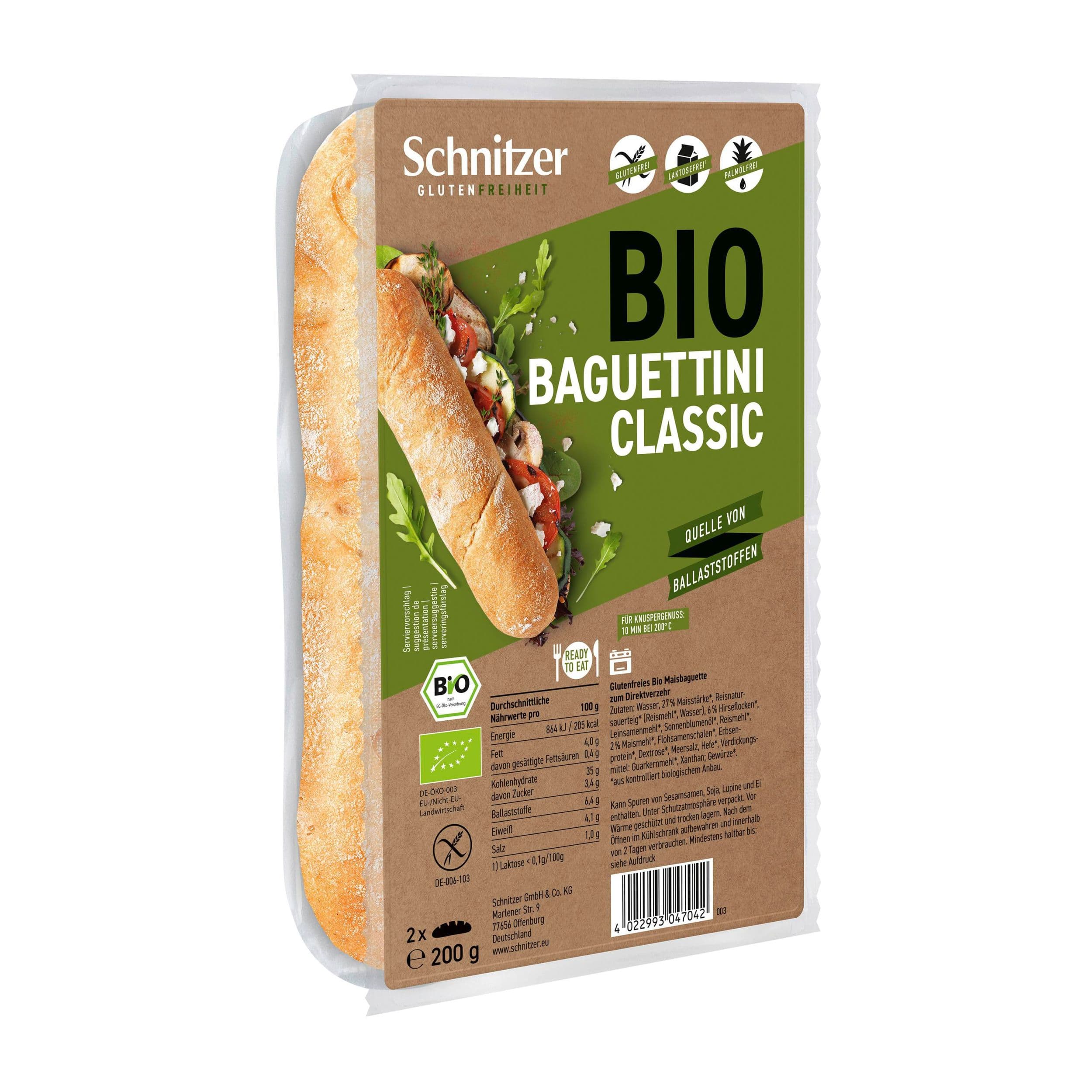 Schnitzer BIO Bageta bílá bez lepku 200g