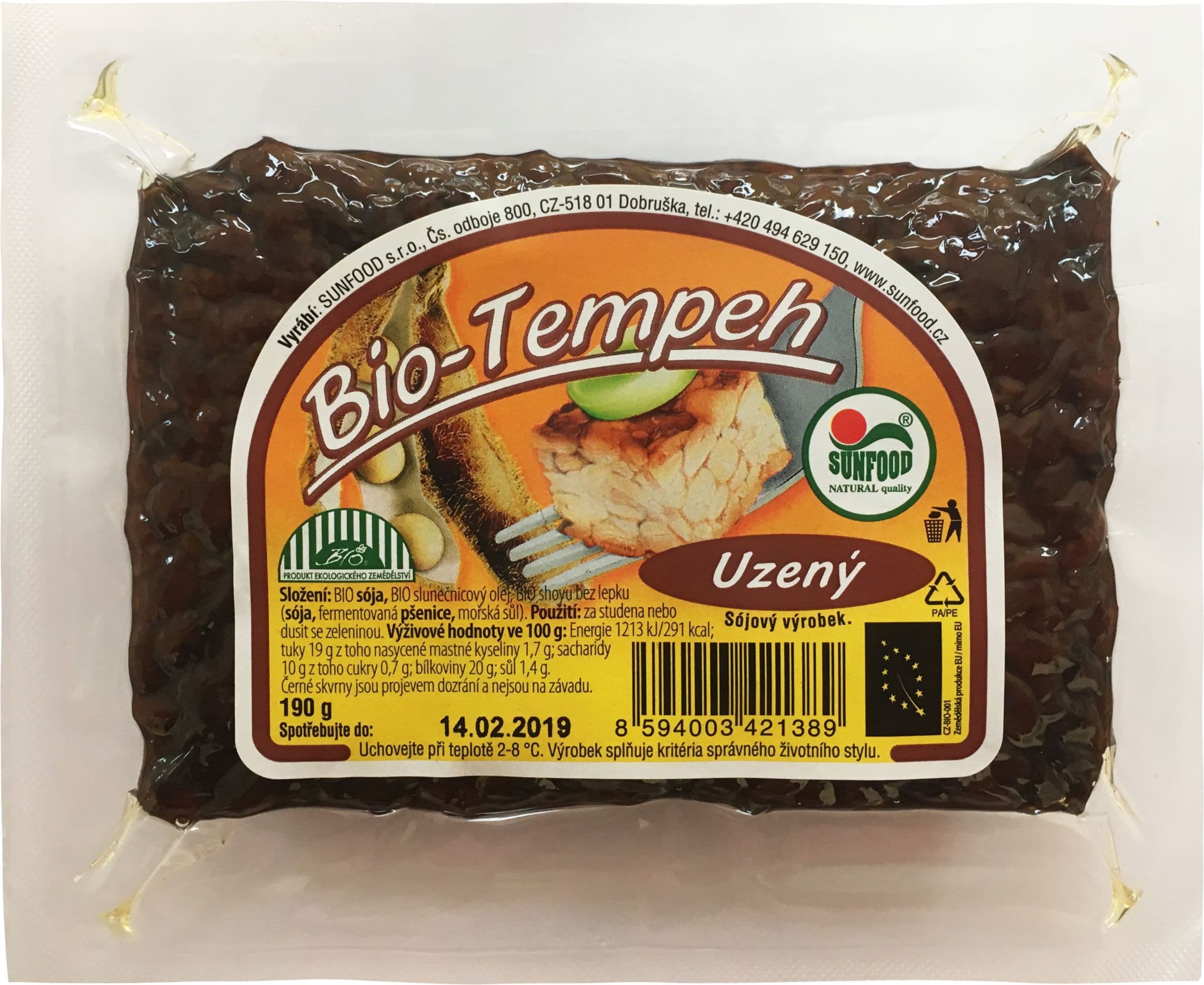 Sunfood BIO Tempeh uzený 190 g