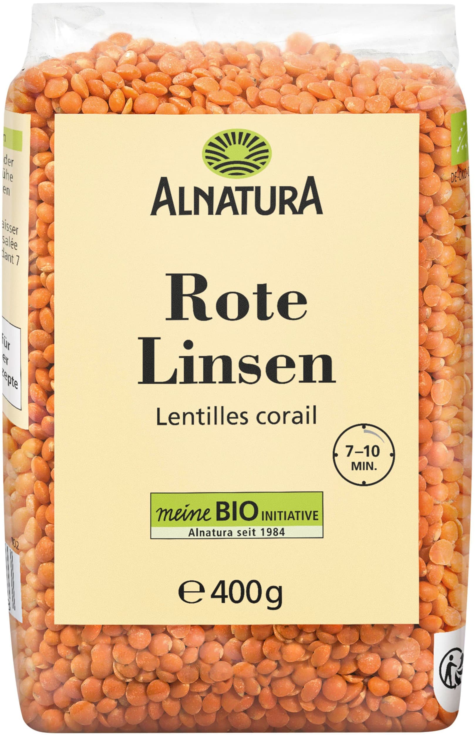 Alnatura Bio červená čočka 400g