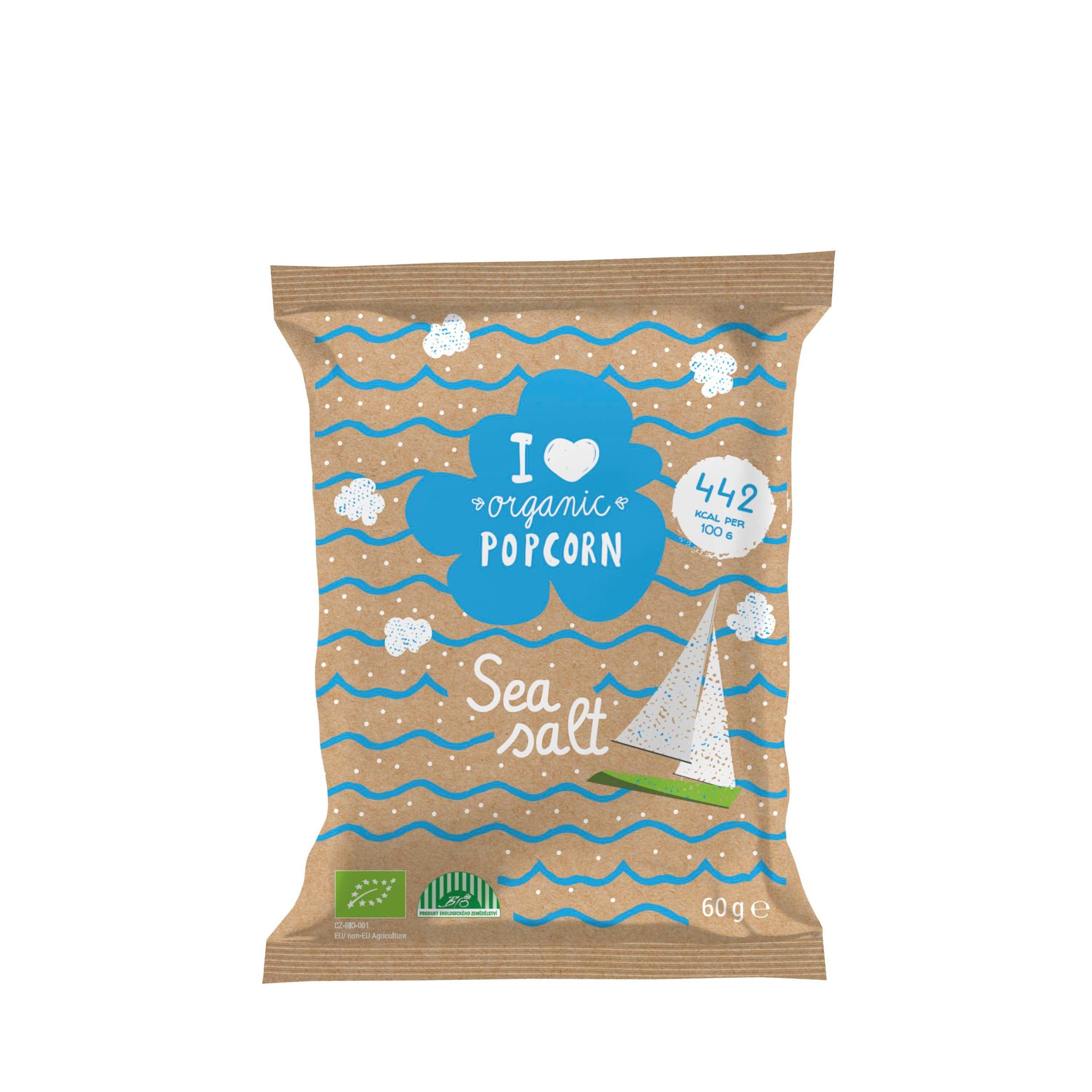 Vypukovaný BIO popcorn slaný 60g