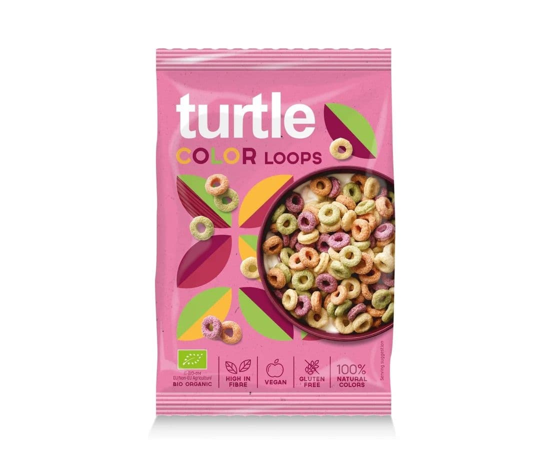 Turtle Barevné kroužky bio 40g