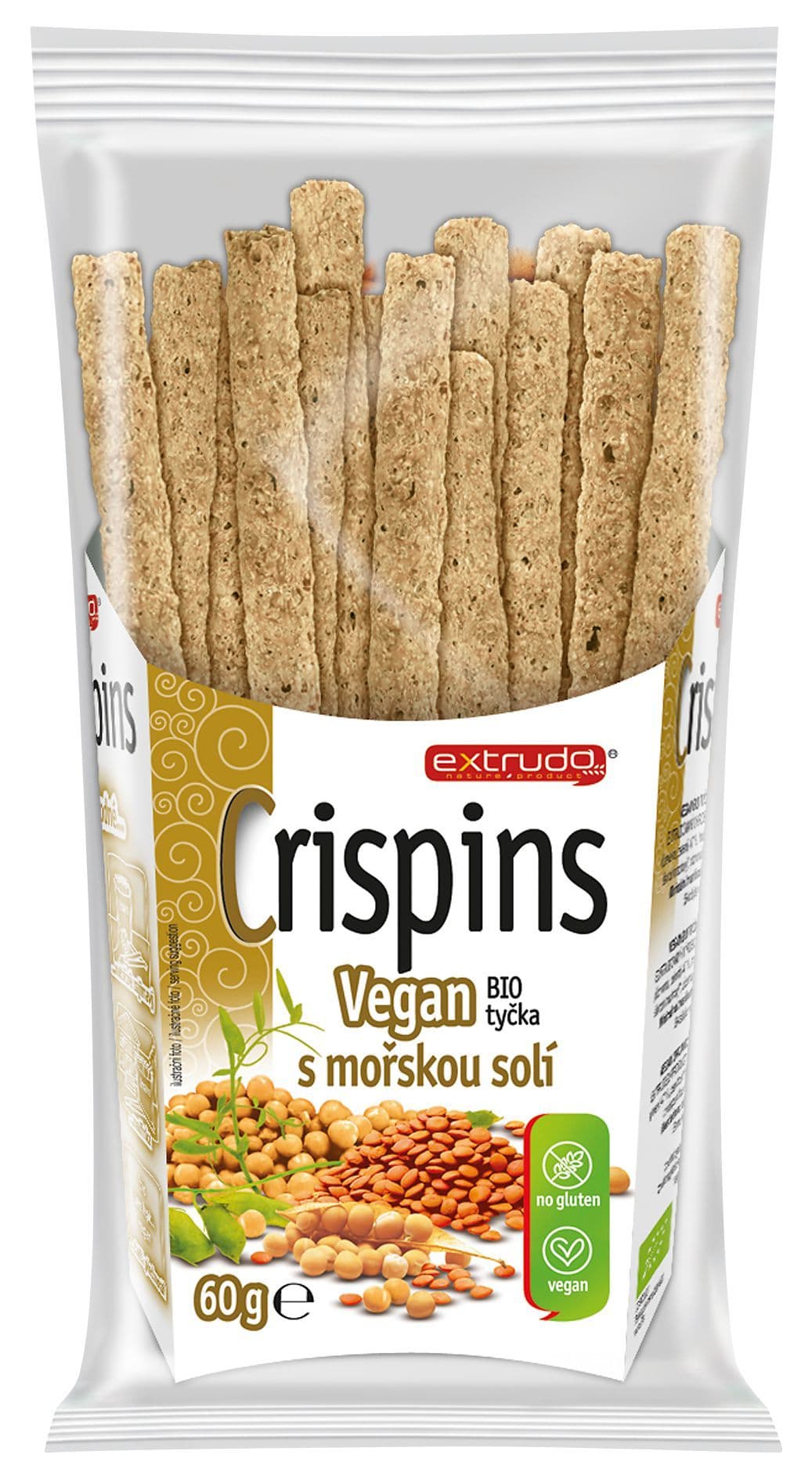 Crispins BIO Vegan tyčka s mořskou solí 60 g