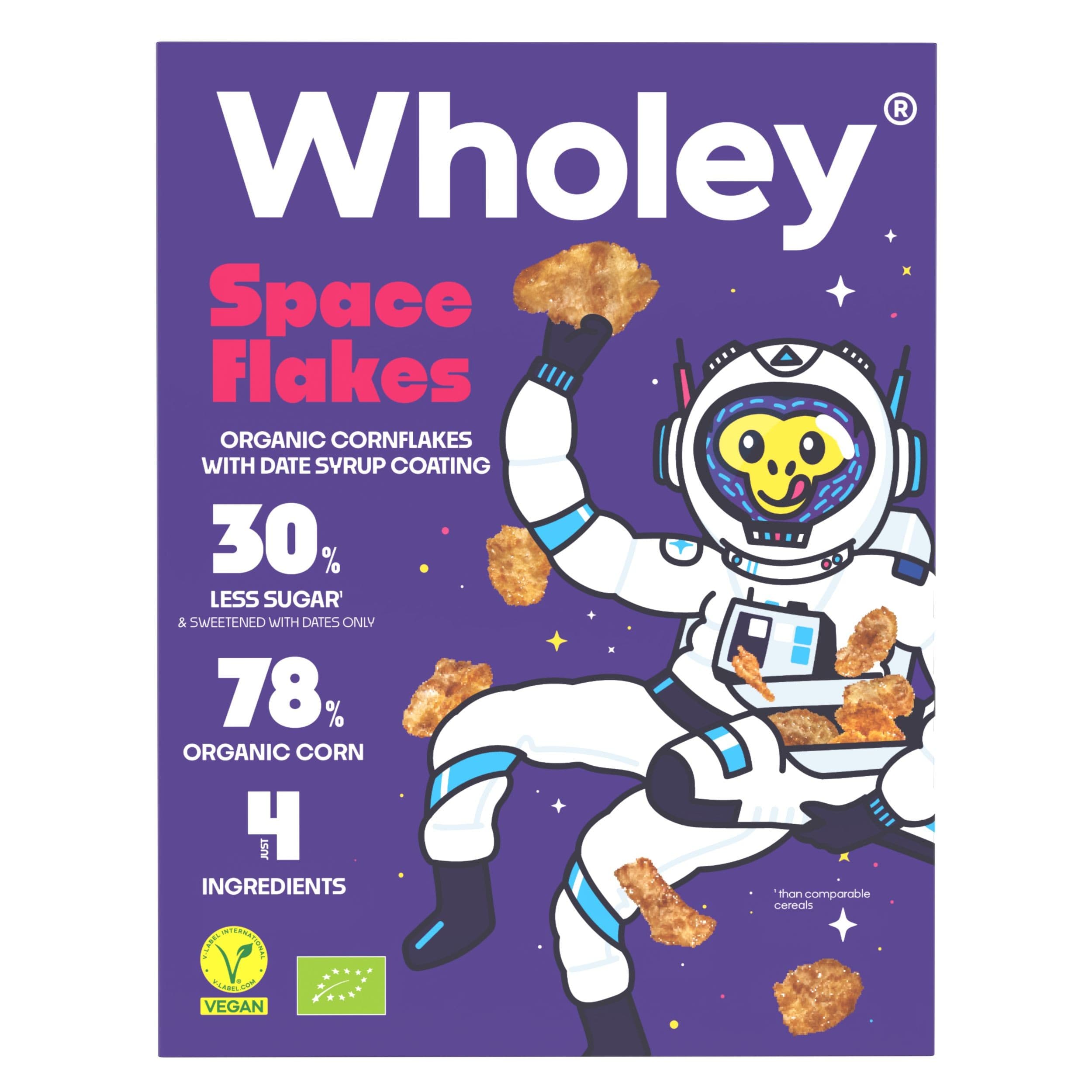 Wholey Space flakes cereálie BIO 300g