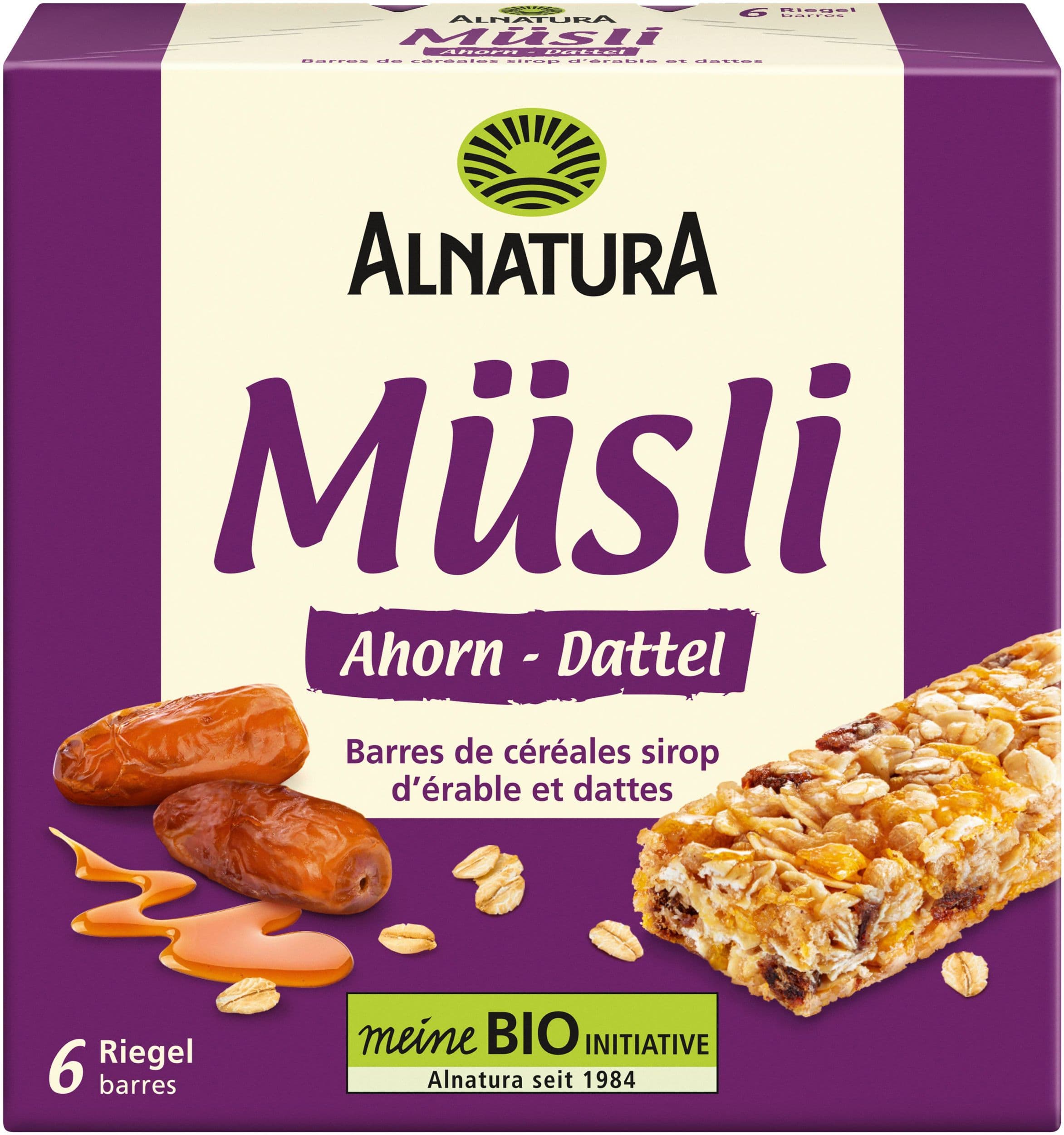 Alnatura BIO Müsli tyčinka, javor a datle, 150 g