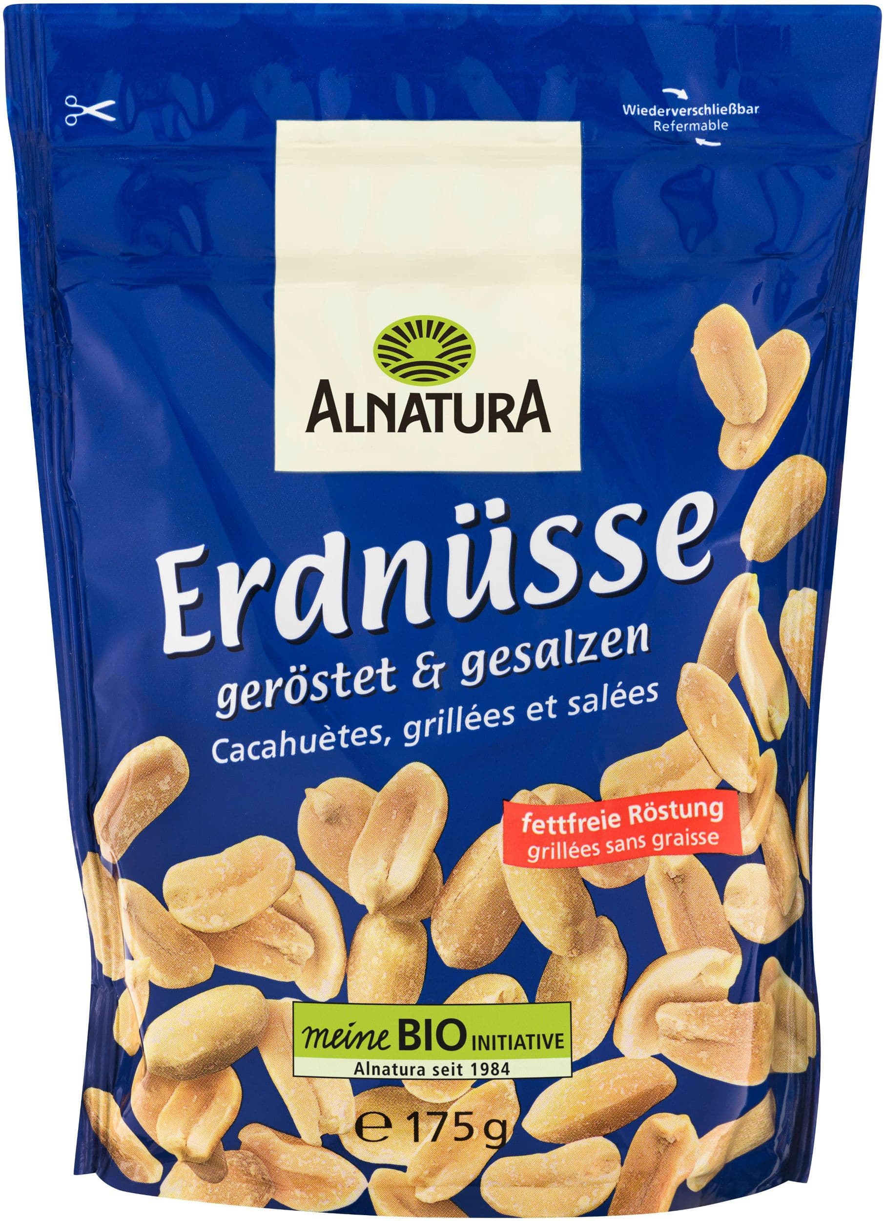 Alnatura BIO Pražené a solené arašídy 175 g
