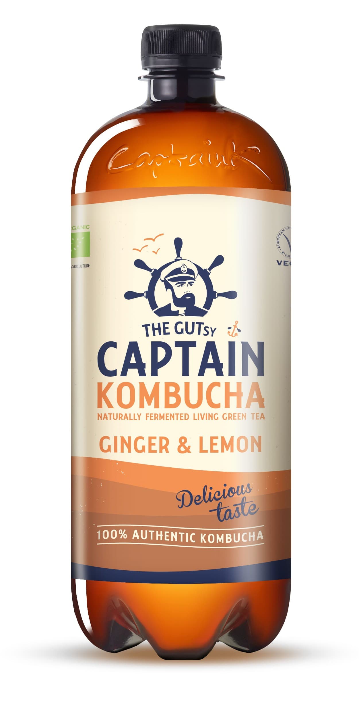Captain Kombucha Zázvor, citron 1l