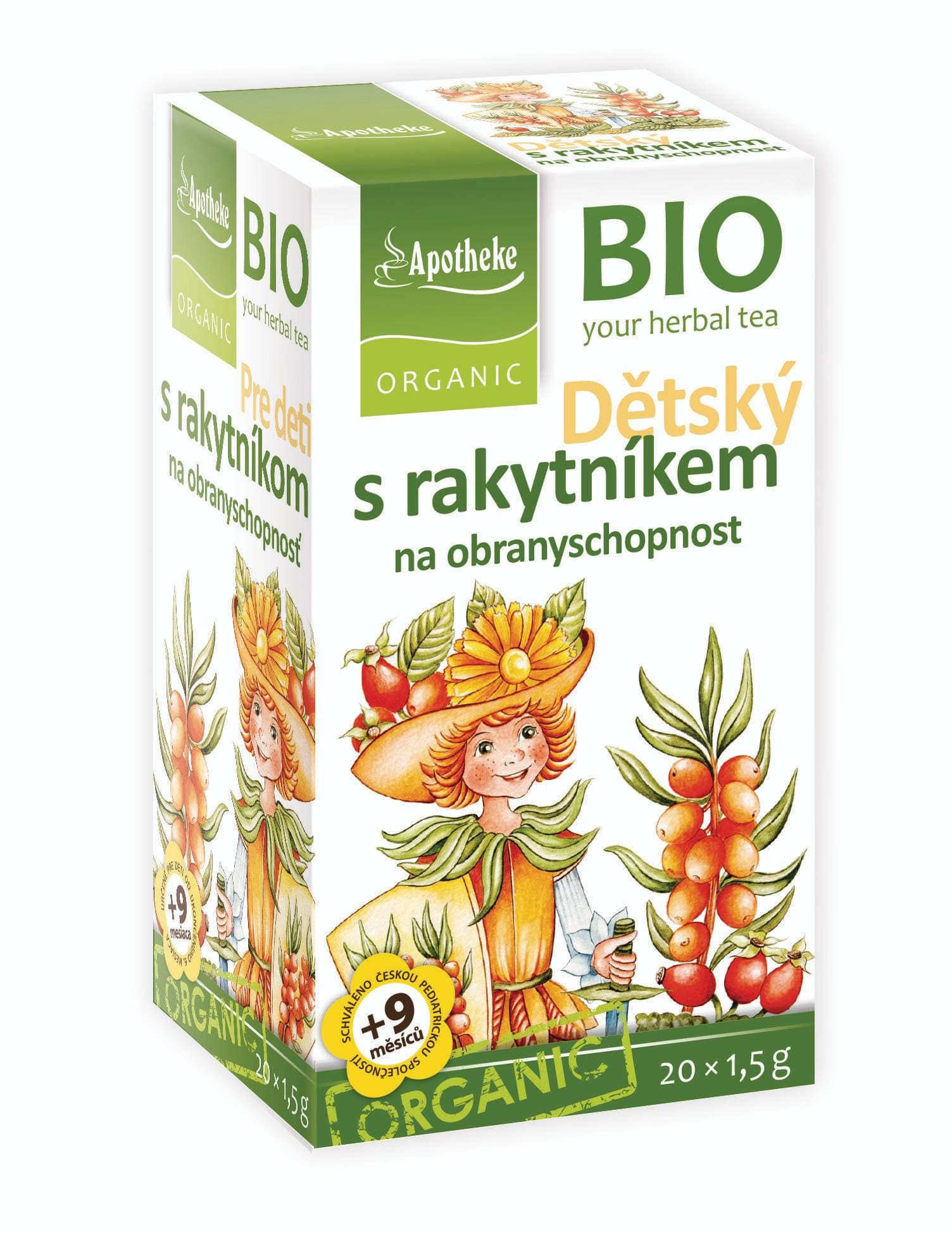 Apotheke BIO Dětský čaj s rakytníkem 20x1,5 g