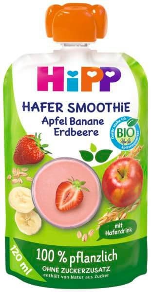 HiPP BIO Ovesné smoothie jablko, jahoda, banán 120 ml