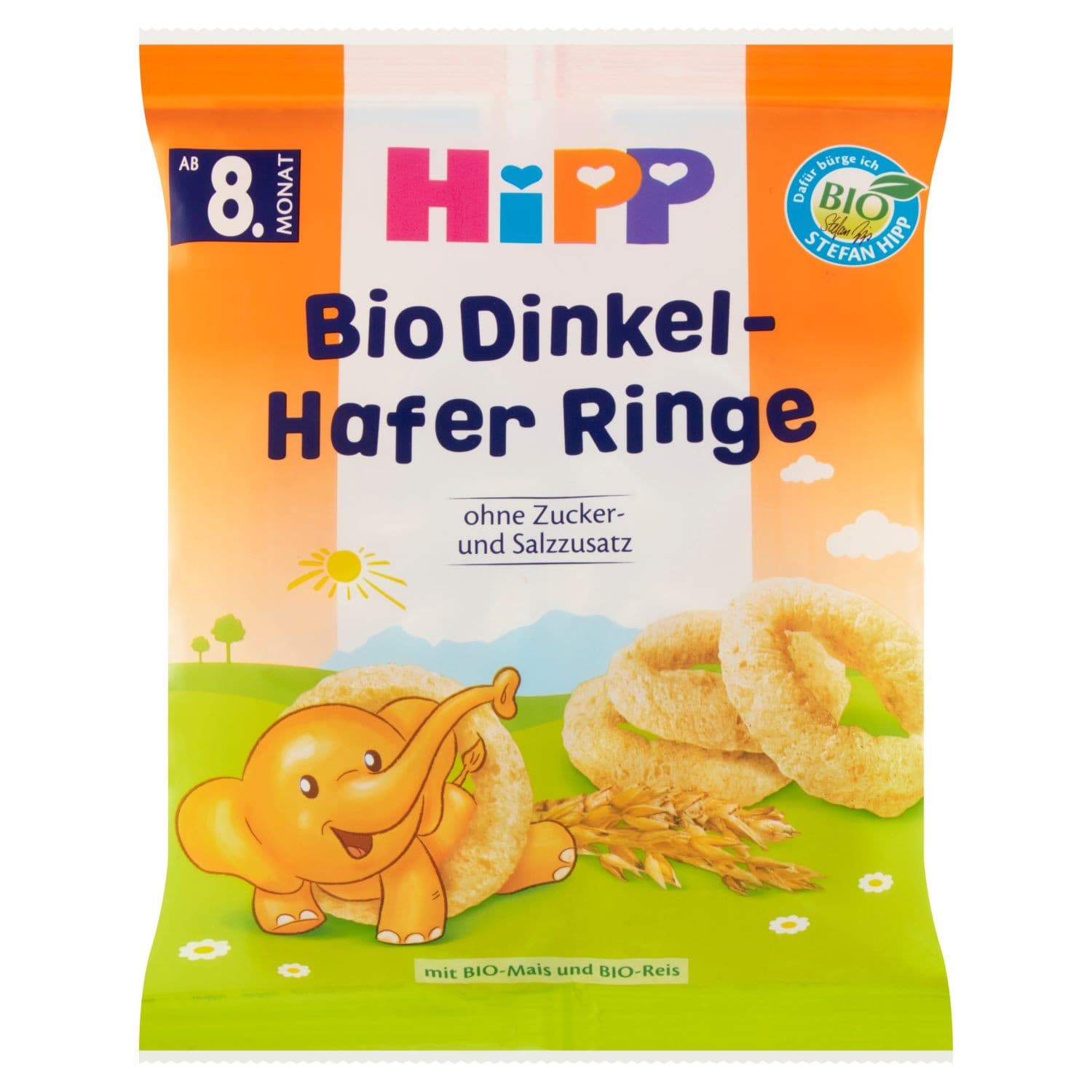 HiPP BIO Špaldovo-ovesné prstýnky 30g