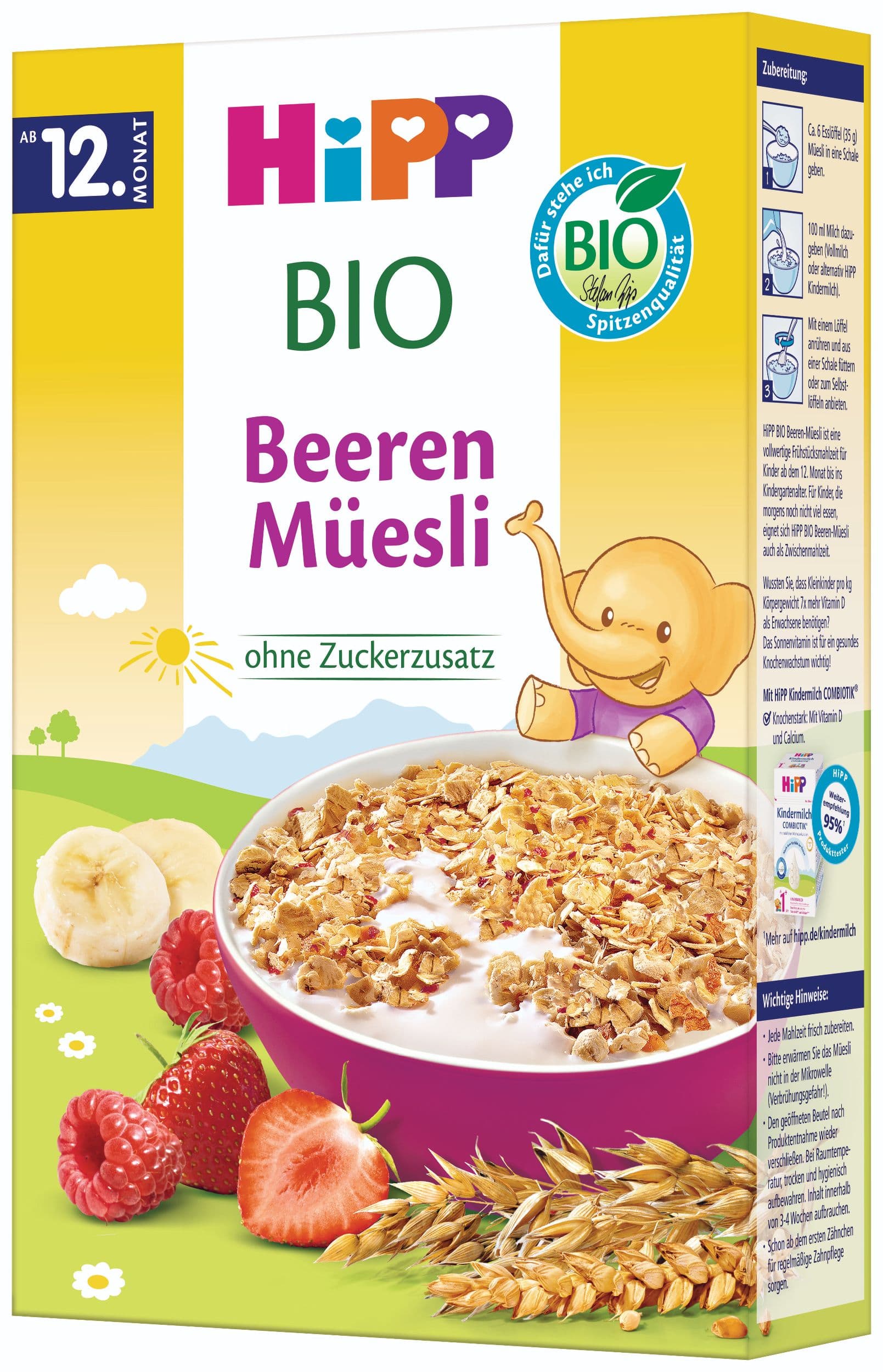 HiPP BIO Müsli s ovocem ze zahrádky 200 g