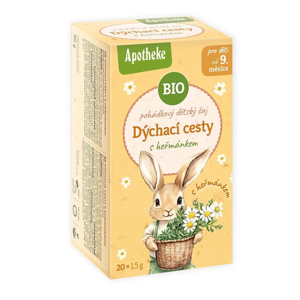 Apotheke BIO čaj dětský Dýchací cesty s heřmánkem 20x1,5g