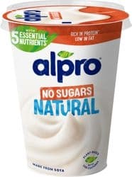 Alpro Sójový fermentovaný výrobek bílý bez přidaného cukru 400g