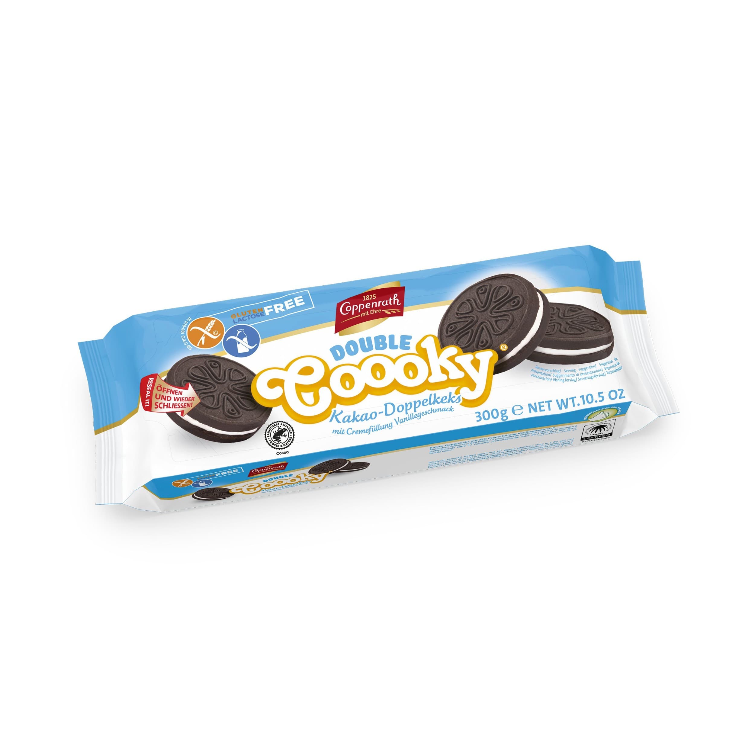 Coppenrath Coooky kakaové sušenky s vanilkovým krémem 300 g