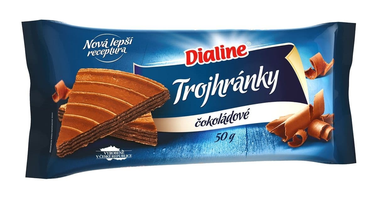 Dialine Trojhránky čokoládové 50 g
