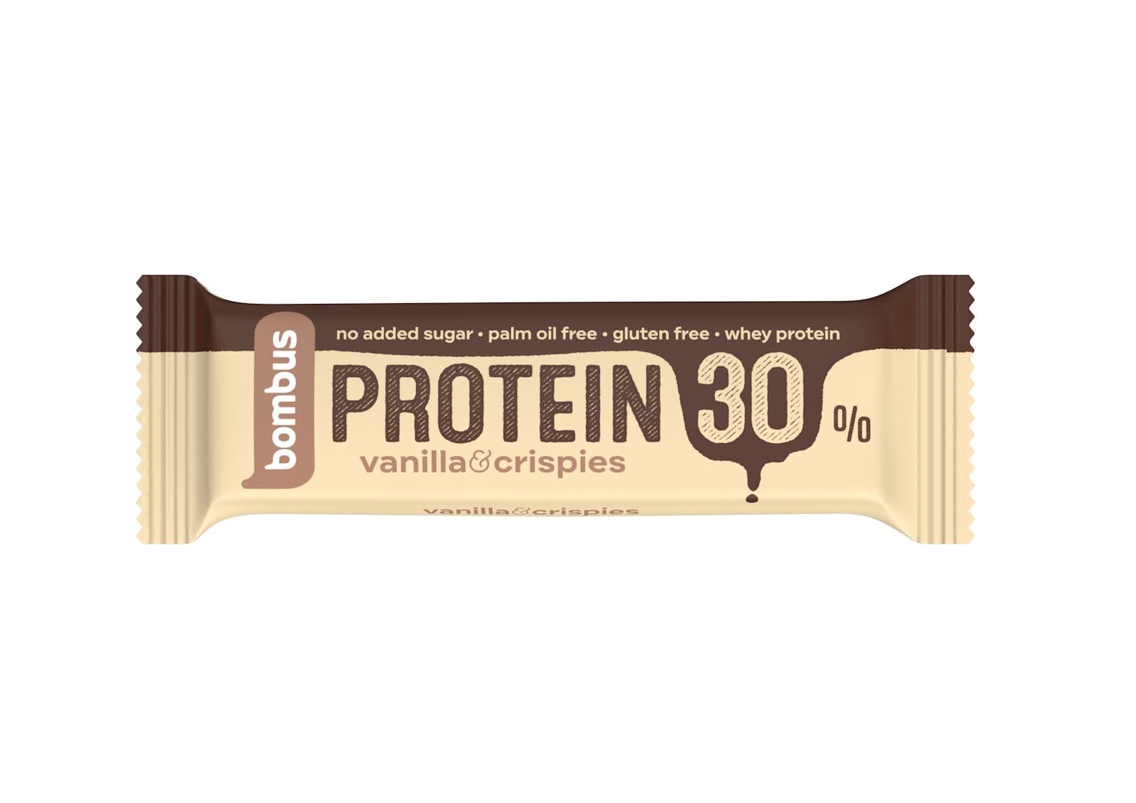 Bombus Protein 30% tyčinka Vanilla & Crispies 50g