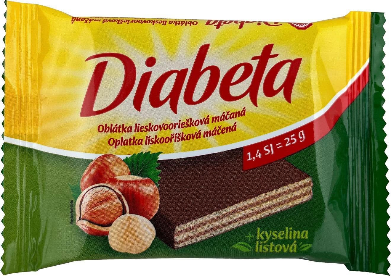 Dibeta oplatka oříšková máčená 25 g