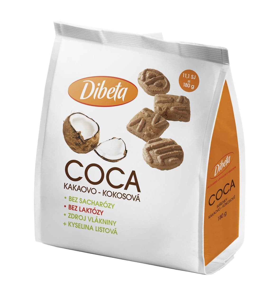 Dibeta COCA kakaovo-kokosové sušenky 180g