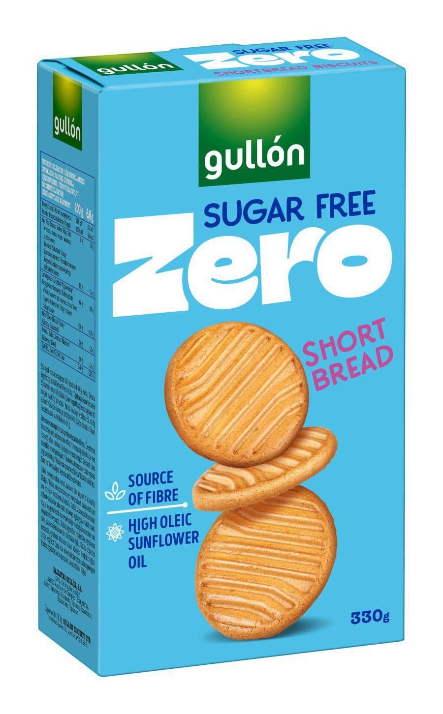 Gullón Shortbread sušenky bez cukru, se sladidly 330 g