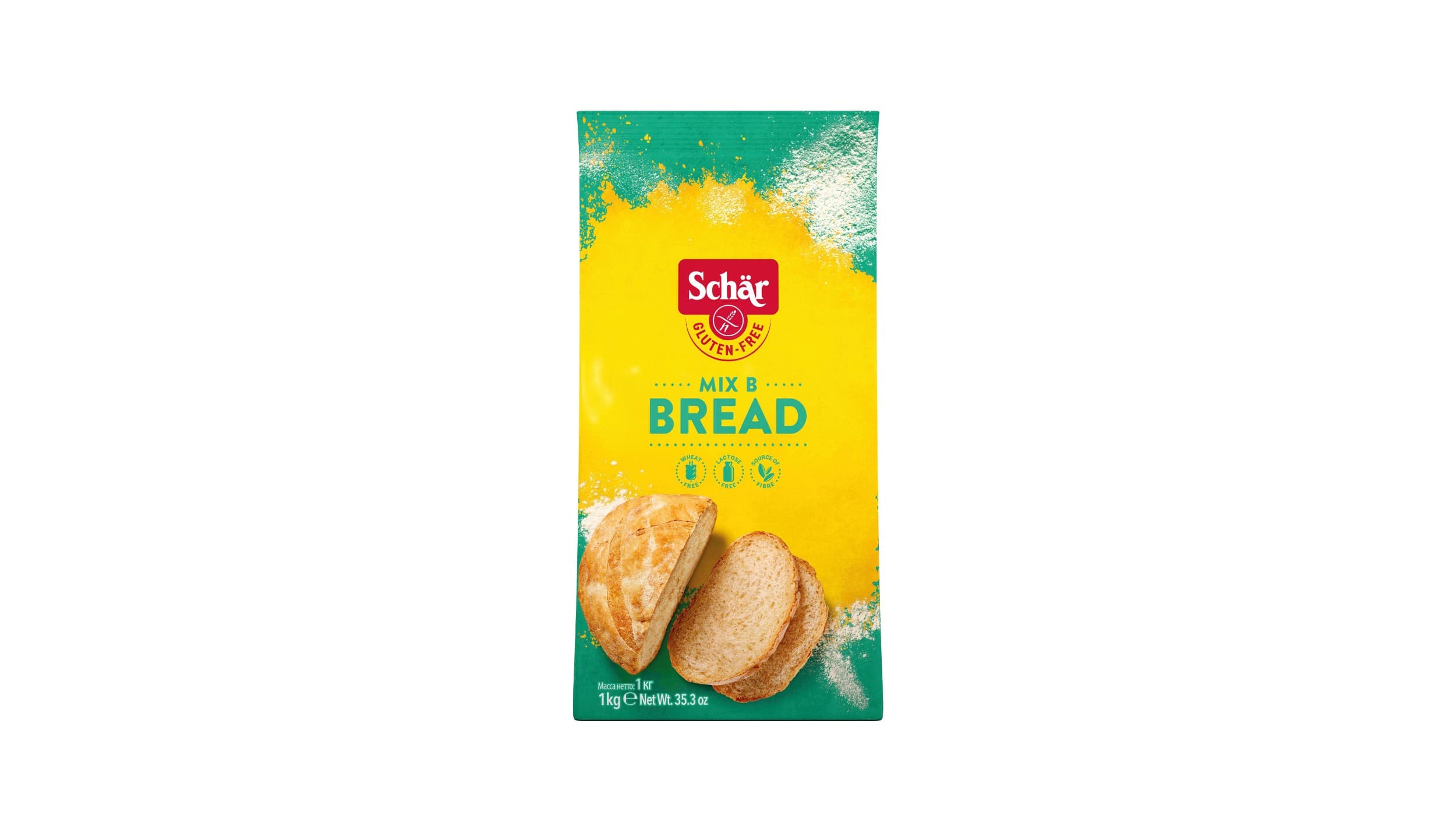 Schär Mix B,sypká směs bez lepku na chleba, rohlíky, kynuté těsto a vše s kvasnicemi 1000 g