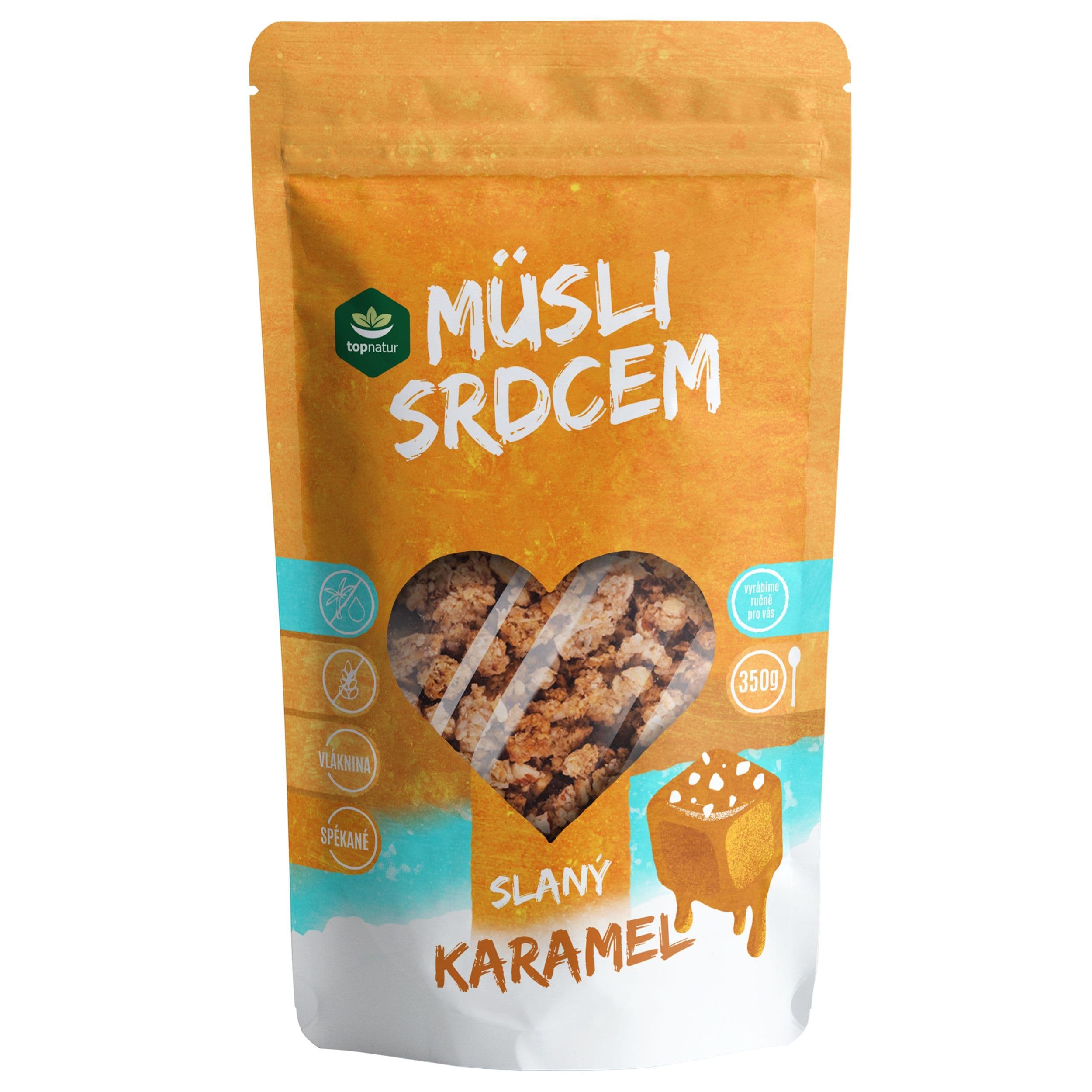 Topnatur müsli srdcem slaný karamel 350g